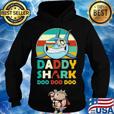 Pittsburgh penguins daddy shark doo doo doo vintage s Hoodie