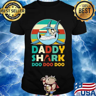 Pittsburgh penguins daddy shark doo doo doo vintage shirt