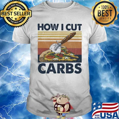 Pizza how I cut carbs vintage retro shirt
