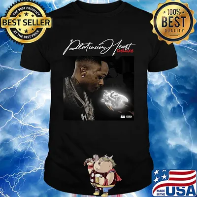 Platinum heart deluxe music band black shirt