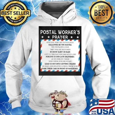 Postal worker's prayer hallowed be thy routes s Hoodie