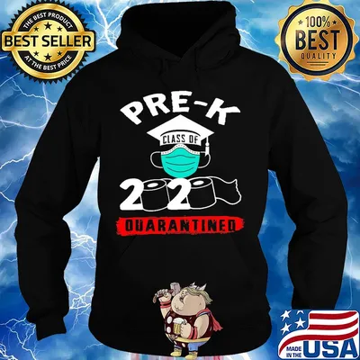 Pre-k grad graduation class of 2020 quarantined toilet paper mask s Hoodie