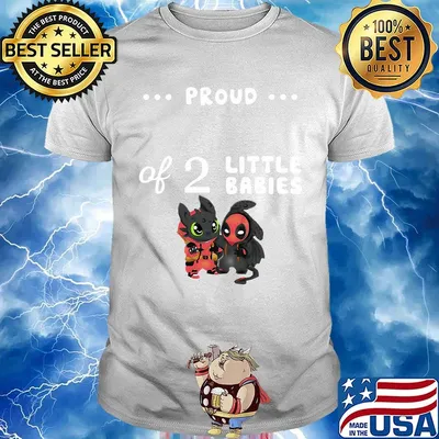 Proud of 2 little babies toothless and spider man shirt