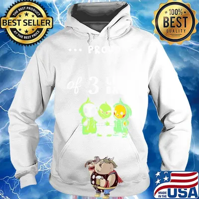 Proud of 3 little babies jack skellington grinch and pokemon s Hoodie