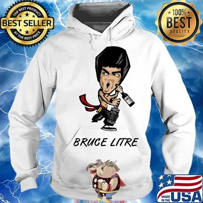 Pruce Litre with Wine Pruce Lee Shirt Hoodie
