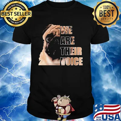 Pug dog we are their voice shirt