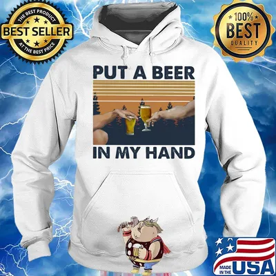 Put A Beer In My Hand Vintage Retro Shirt Hoodie