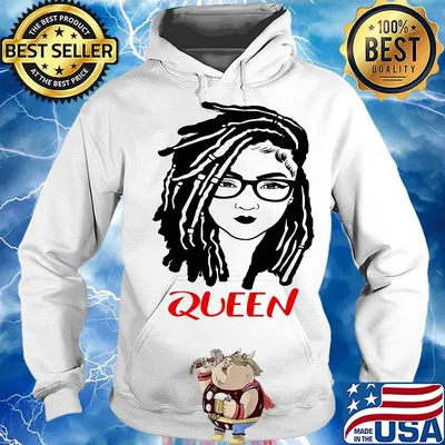 Queen Black Red Wearing Glasses Shirt Hoodie