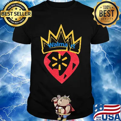 Queen strawberry walmart logo diamond shirt