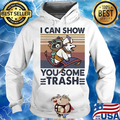 Raccoon I can show you some trash vintage retro s Hoodie