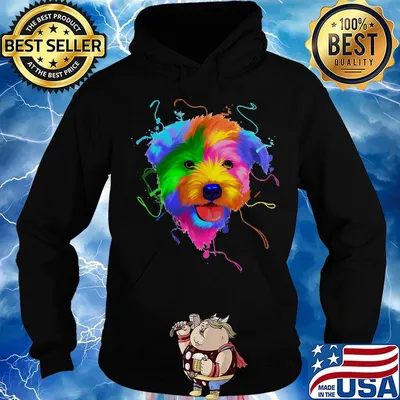 Rainbow flag lgbt dog s Hoodie