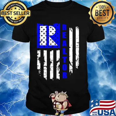 Realtor logo american flag independence day shirt