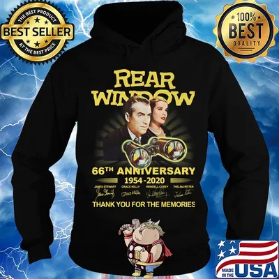 Rear window movie 66th anniversary 1954 2020 thank you for the memories signatures s Hoodie