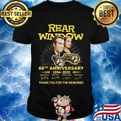 Rear window movie 66th anniversary 1954 2020 thank you for the memories signatures shirt