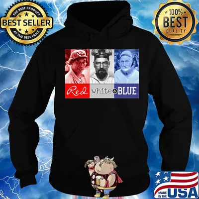 Red white and blue american icons 4th of july independence day s Hoodie