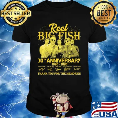Reel big fish 30th anniversary 1990 2020 thank you for the memories signatures shirt