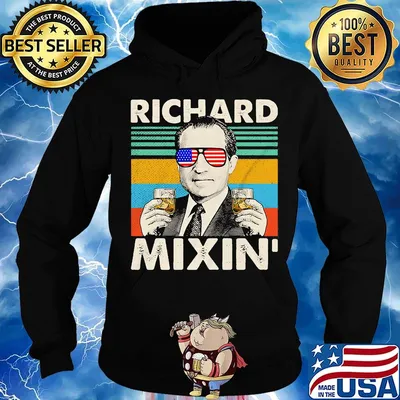 Richard mixin drinking 4th of july vintage retro s Hoodie