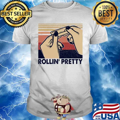 Rolling pretty hands vintage retro shirt