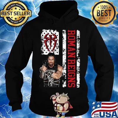Roman reigns signature american flag independence day s Hoodie