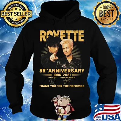 Roxette 35th anniversary 1986 2020 thank you for the memories signatures s Hoodie