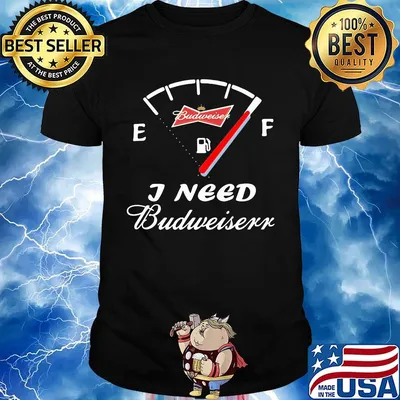 Run out of patience i need budweiser shirt