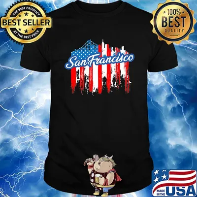 San francisco American flag shirt
