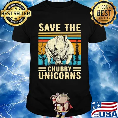 Save the chubby unicorns vintage retro shirt