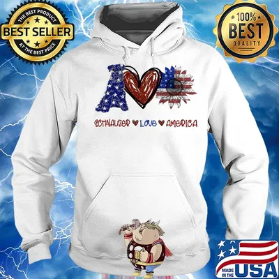 Schnauzer love america 4th of july independence day s Hoodie