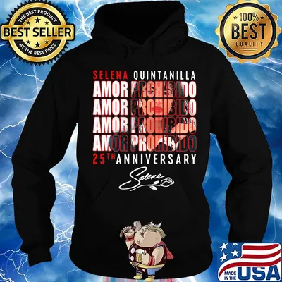 Selena quintanilla amor prohibido 25th anniversary signature s Hoodie