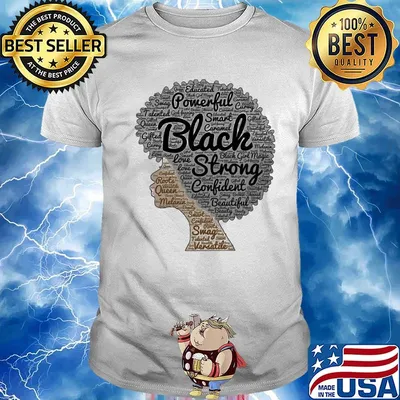 She powerful small caramel black strong confident beautiful shirt