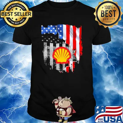 Shell american flag independence day shirt
