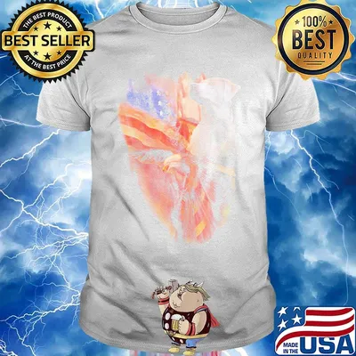 Silver Labrador Retriever American Wings Independence Day Shirt