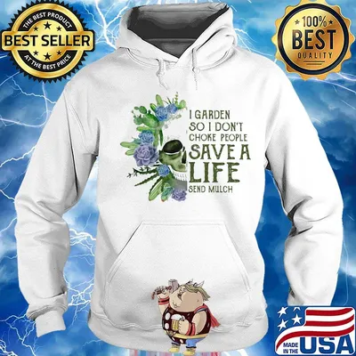 Skull I garden so I dont choke people save a life send much flower s Hoodie