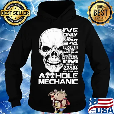 Skull I've only met about 3 or 4 people that understand me everyone else assumes I'm either angry sarcastic or just an aoohole mechanic s Hoodie