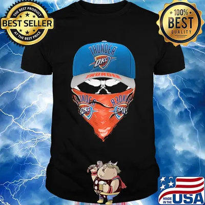 Skull mask oklahoma city thunder basketball shirt