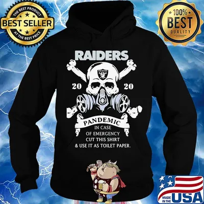 Skull raiders 2020 pandemic covid-19 in case of emergency cut this shirt and use it as toilet paper s Hoodie