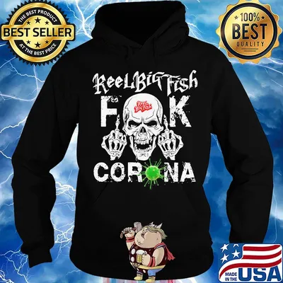 Skull reel big fish fuck coronavirus s Hoodie