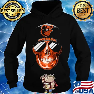 Skull smile baltimore orioles baseball s Hoodie
