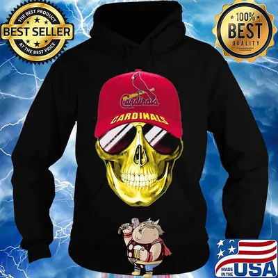 Skull smile st. louis cardinals baseball s Hoodie