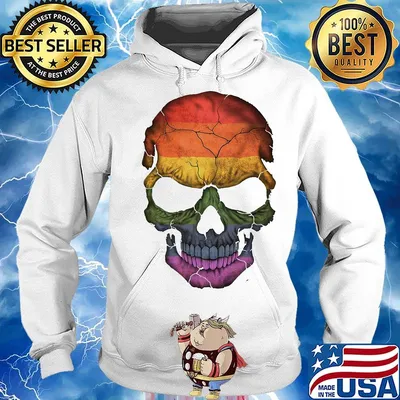 Skullcap Color Dark LGBT Shirt Hoodie
