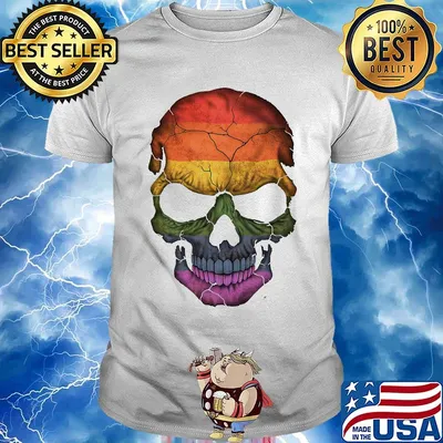 Skullcap Color Dark LGBT Shirt
