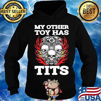 Skulls my other toy has tits s Hoodie