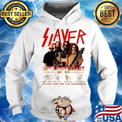 Slayer 39th anniversary 1981 2020 thank you for the memories signatures s Hoodie