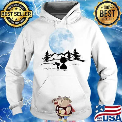 Snoopy and charlie brown camping moon s Hoodie