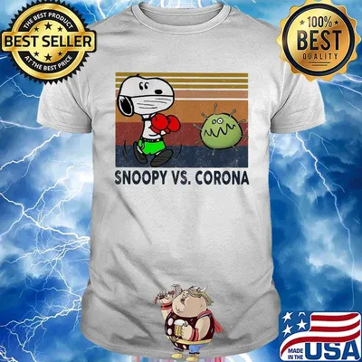Snoopy and coronavirus vintage retro shirt