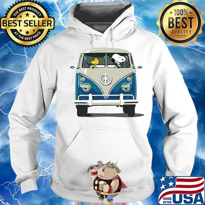 Snoopy and woodstock driving bus s Hoodie