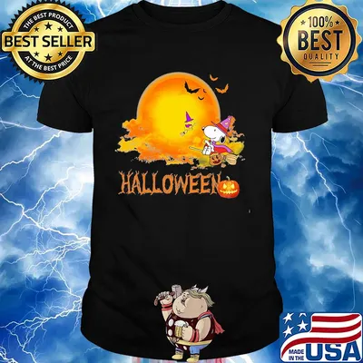 Snoopy and woodstock halloween shirt