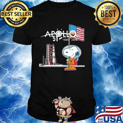 Snoopy apollo 51 next giant leap 1969 2020 american flag happy independence day shirt