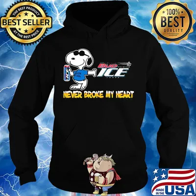 Snoopy bud ice beer never broke my heart s Hoodie