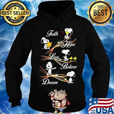 Snoopy faith hope love believe dream light s Hoodie